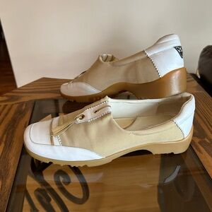 Walter Genuin Sz 6.5 Linea stretch leather golf leisure shoes